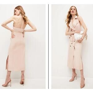 Karen Millen Sleeveless Blazer Midi Dress – Size 8